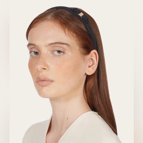 Salvatore Ferragamo Vara Bow headband black/gold - Picture 4 of 5